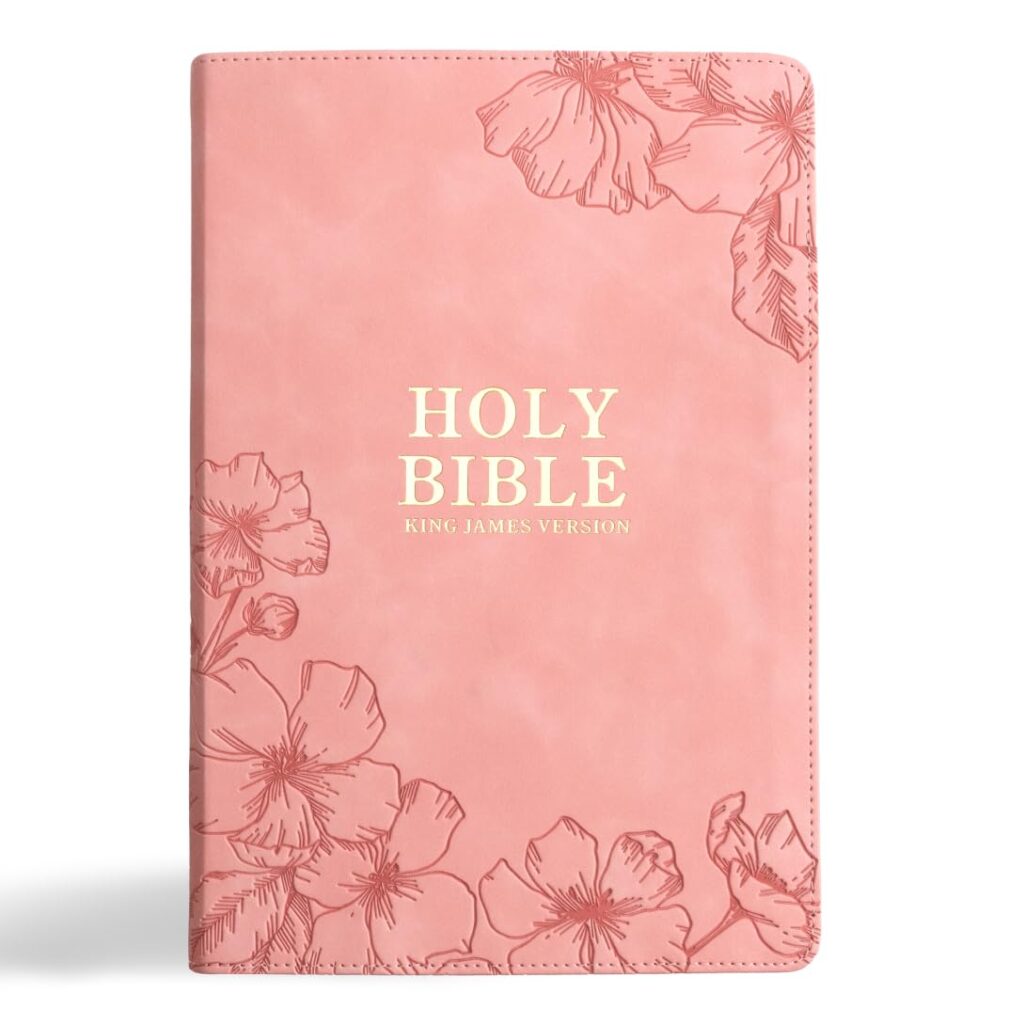 KJV Holy Bible with Floral Cover Design